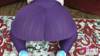Cum on My Purple Yoga Pants