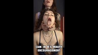 Cum in B's mouth - Jerk off encouragement