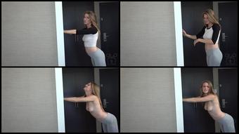 20180111 Ashley Lane  Topless Gym Class Paddling   Strict Coach Full Video