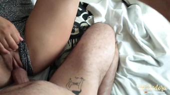 Morning fuck! He cum inside my pussy and keeps fucking me hard POV