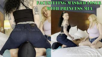 Jeans Facesitting Masked Loser