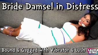 Bride Damsel in Distress Bound Gagged with Vibrator and Lush - July 30, 2023