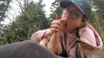 Cleaning My Very Dirty Feet. Lots of Spitting