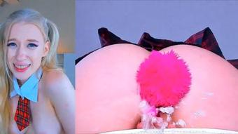 Nasty school bunny ride and squirt - July 14, 2022