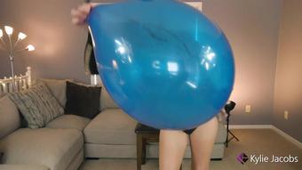 Kylie Jacobs Balloon Blow2Pop Blue Balloon Joi
