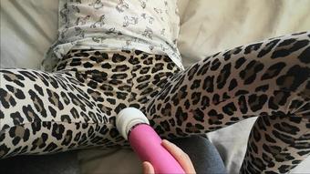 cute lesbian sub begs to cum || loud, screaming, trembling, intense orgasm