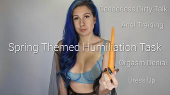 Spring Humiliation Task & Anal Training