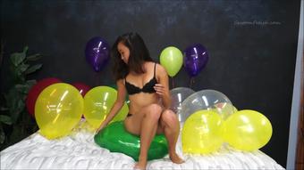Josey Grinds and Pops Big Balloons