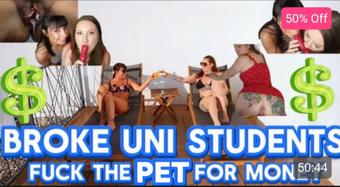 Broke Uni Students Fuck The pet For Money 4K - February 01, 2025
