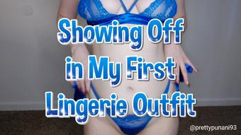 Showing Off in My First Lingerie Outfit