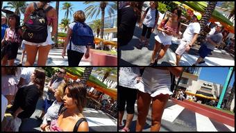 White Ruffle Shorts Hottie