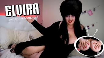 DELETING 1/10 - Elvira: LIVE tit worship on da Boob Tube - October 16, 2020
