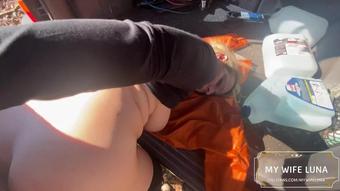 A ride in the car, a good blowjob and my husband breaking my ass