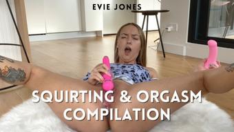 Evie Jones Squirting And Orgasm Compilation