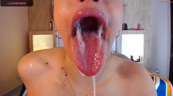 Tongue-Licking Dildo Bliss: Saliva-Soaked Seduction