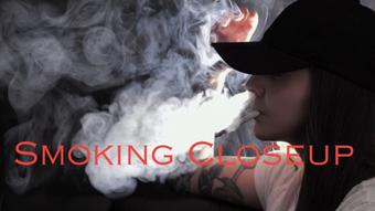 Smoking Close-Up in Hat
