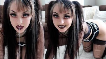 Milliemillz Goth Girlfriend Cei And Cumswap