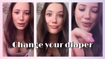 Childminder change your diaper