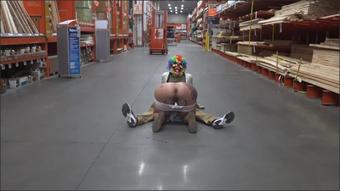 Gibbytheclown Queen Rogue Fucks Gibby At Home Depo