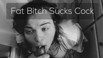 Black & White BBW Blowjob
