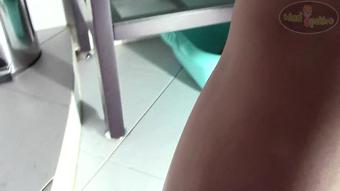 Blonde Babe In Bathroom