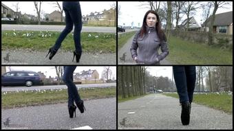 34 Walking In Ballet Heels In Akersloot 1080P