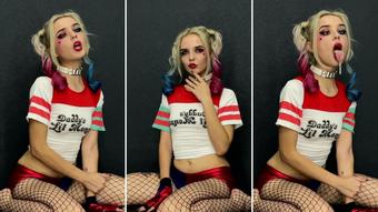 Harley Quinn Cosplay - Ahegao face - Oct 28, 2022
