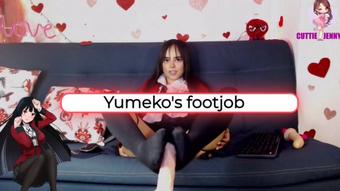 Feet fetish - Yumeko Jabami