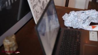 Cute Teen Masturbates Watching Porno