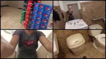 Candiecane Gas Station Trash Can Piss