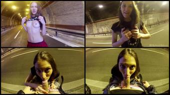 Mysweetapple Rollerskating And Sucking On The Highway 2018 02 14