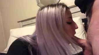 Sloppy No Hand Blowjob *Cumshot ruined by phone call*