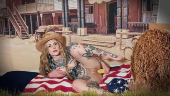 Lonely Cowgirl Fucks Her Corn