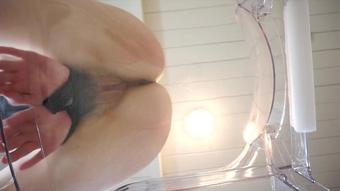 Ass And Foot Tease On My Clear Chair