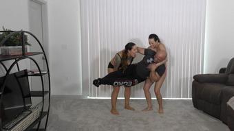Dacey & Jae Lynn lifting Tony