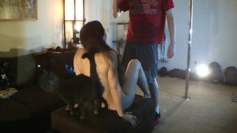 Olivia has me eat her pussy :) mmmm