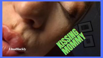 Sneaky Mommy Kiss Turns Passionate