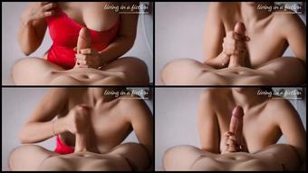 Livinginafiction 001 My Valentine S Day Gift  Giving Him A Sloppy Handjob And Ruining His Orgasm 2160P