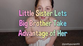 Little Sister Lets Big Brother Take Advantage of Her