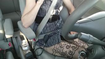 Inflatable anal plug and car ride