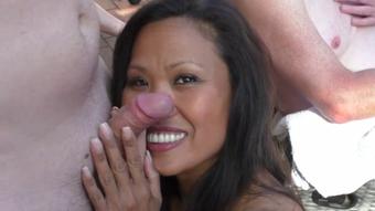 Outdoor creampie gangbang Asia Nicci