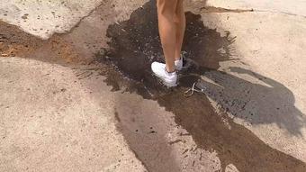 Sabrina's Wet-Dirty Socks and Sneakers