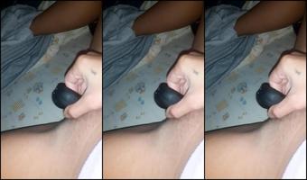 Grinding up my sore CLIT with my new vibrator
