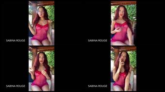 Sabina Rouge Girlfriend Smoking Joi