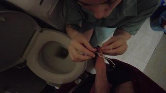 Nurse Exploring Patient S Foreskin