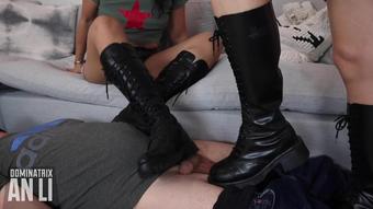 Mistress An Li Walking On Slave Balls Ft Domina Helena
