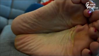 Sexy Long Toes Of A Gorgeous Foot Model Foot Tease Czech Soles Pov Feet 1080P