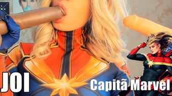 Captain Marvel Joi creampie in pussy - April 23, 2019