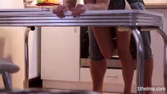 Quick fuck before dinner. Amateur homemade. No explicit content