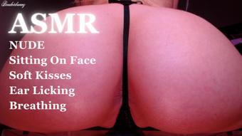 Girlfriend Sits On Your Face ASMR Soft Kisses and Ear Licks